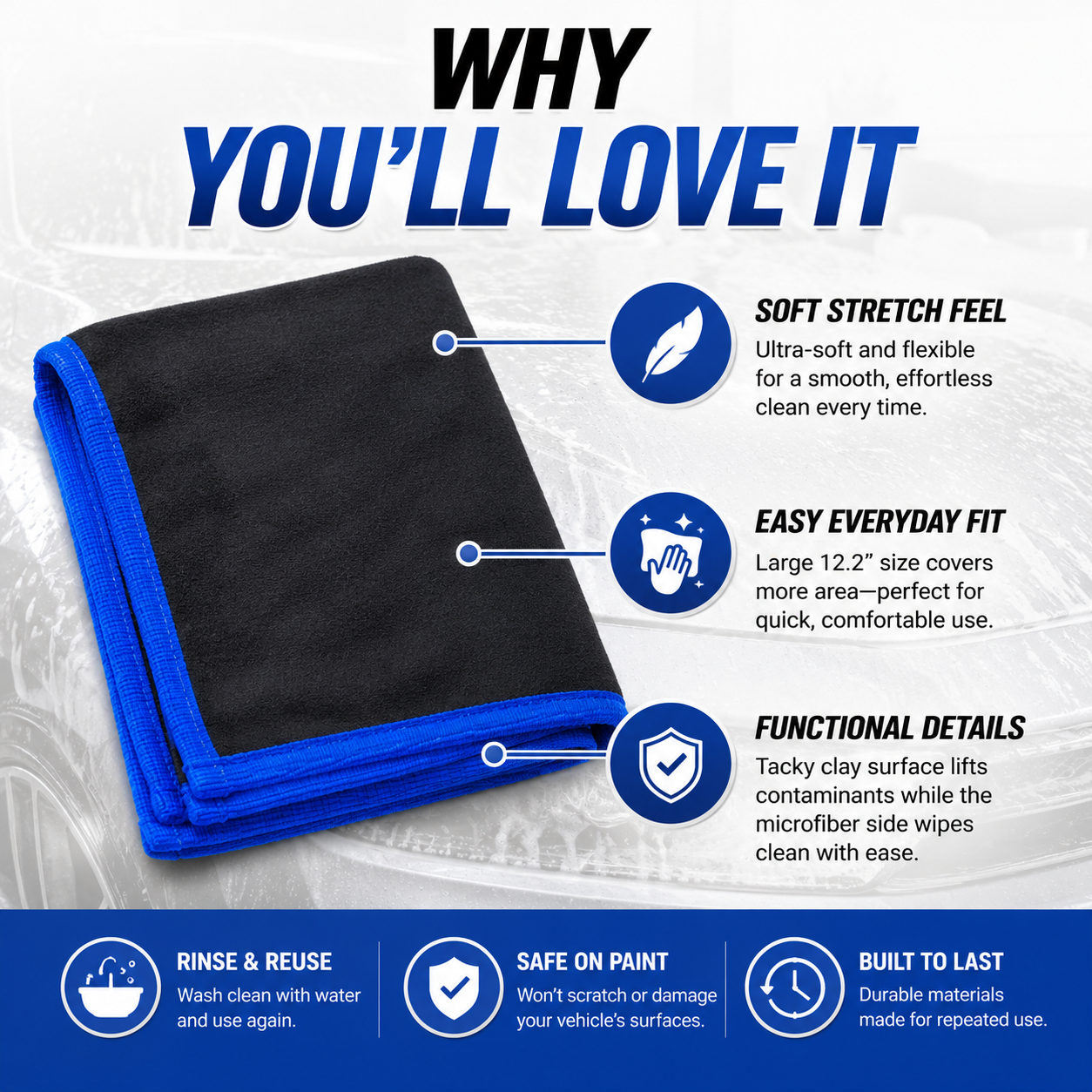 Ultra Smooth Clay Bar Towel